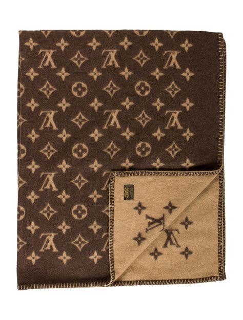 lv throw blanket|louis vuitton blanket and pillow.